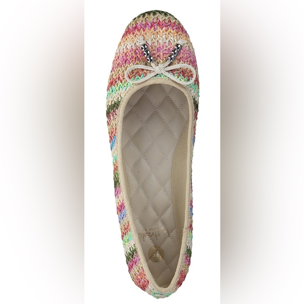 La Strada wool straw, ballet flats. Retro chic, trending, hippie ballerina, CUTE - Picture 7 of 10